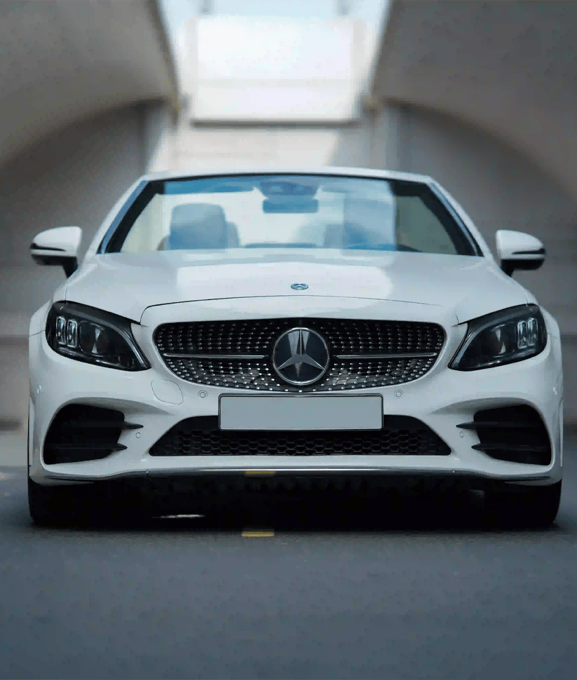 Mercedes C300 convertible 2021 White thumbnail 2