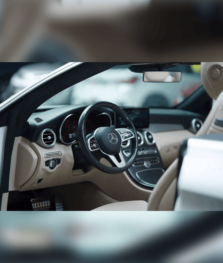 Mercedes C300 convertible 2021 White thumbnail 6