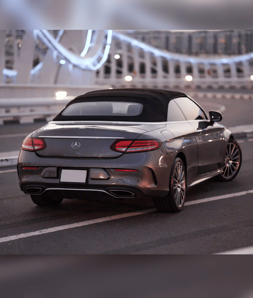 Mercedes C300 convertible 2021 Gray thumbnail 2